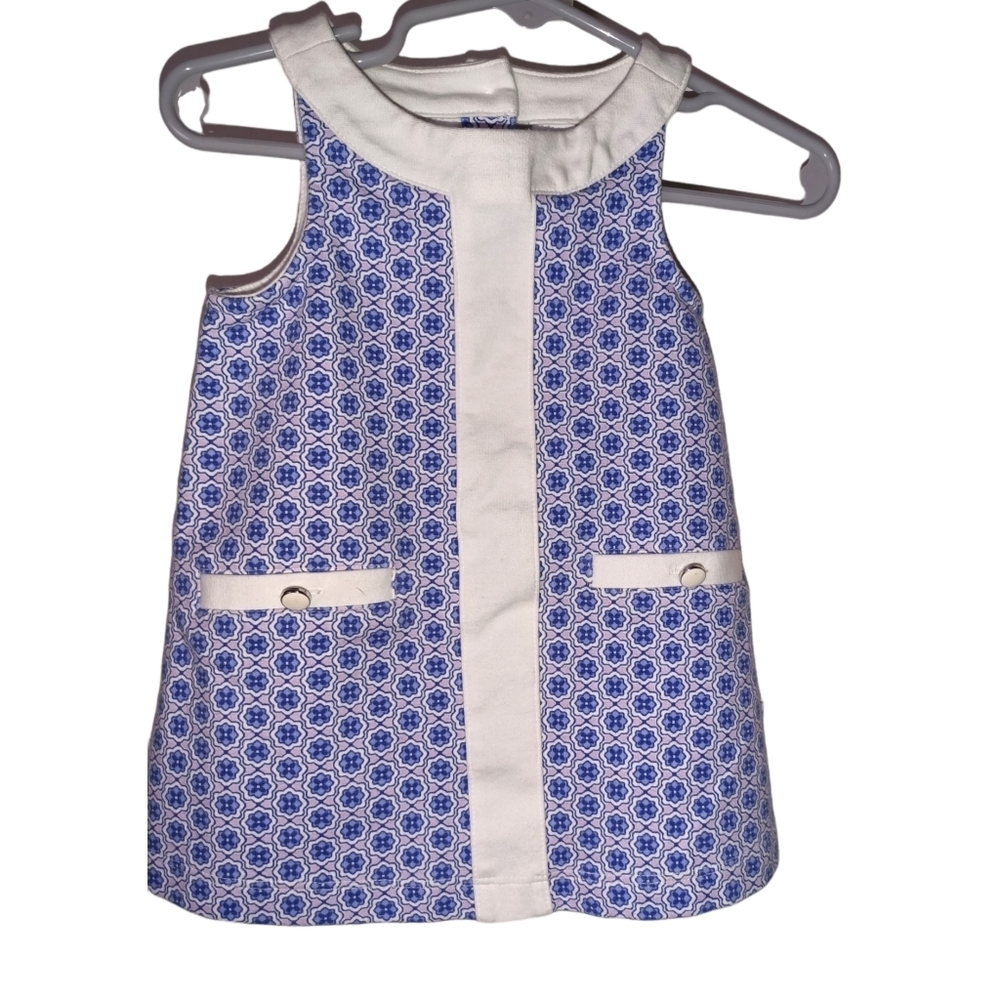 Janie & Jack Sleeveless Dress Blue  6-12 mo